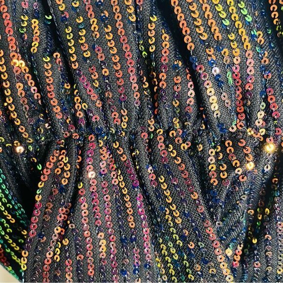 Red Dress Boutique Do+Be Own Your Moment Multicolor Sequin Dress Black S Juniors - Picture 8 of 11